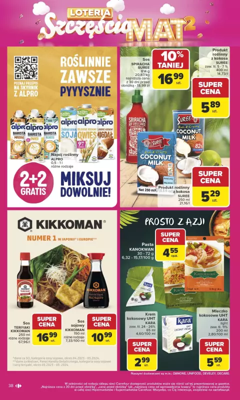 Carrefour - gazetka promocyjna Gazetka Carrefour od poniedziałku od poniedziałku 29.09 do soboty 04.10 - strona 38