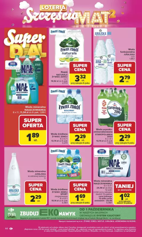 Carrefour - gazetka promocyjna Gazetka Carrefour od poniedziałku od poniedziałku 29.09 do soboty 04.10 - strona 44