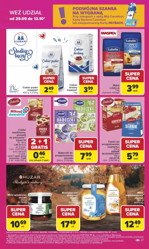 Carrefour - gazetka promocyjna Gazetka Carrefour od poniedziałku od poniedziałku 29.09 do soboty 04.10 - strona 27