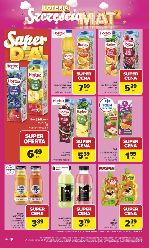 Carrefour - gazetka promocyjna Gazetka Carrefour od poniedziałku od poniedziałku 29.09 do soboty 04.10 - strona 42