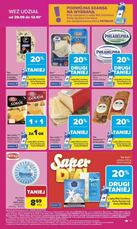 Carrefour - gazetka promocyjna Gazetka Carrefour od poniedziałku od poniedziałku 29.09 do soboty 04.10 - strona 19