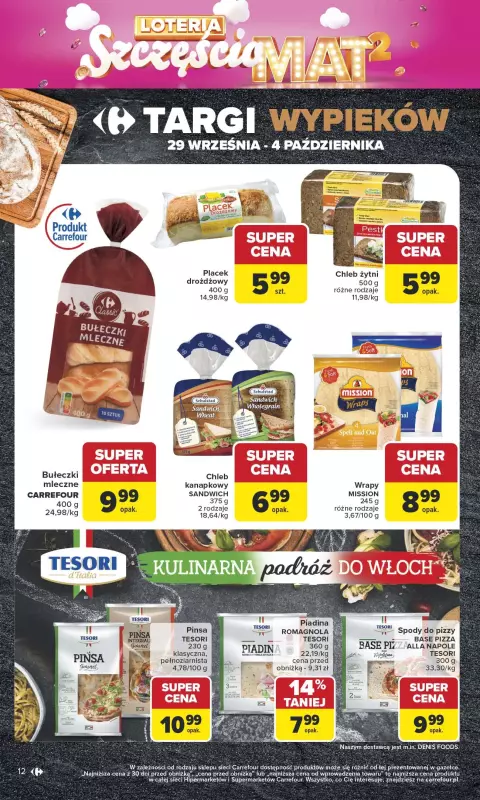 Carrefour - gazetka promocyjna Gazetka Carrefour od poniedziałku od poniedziałku 29.09 do soboty 04.10 - strona 12