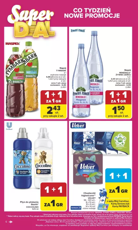 Carrefour - gazetka promocyjna Gazetka Carrefour od poniedziałku od poniedziałku 29.09 do soboty 04.10 - strona 6
