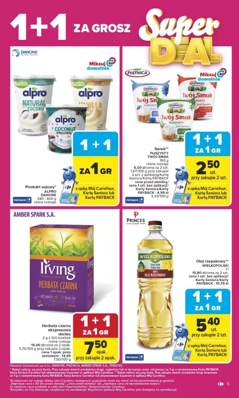 Carrefour - gazetka promocyjna Gazetka Carrefour od poniedziałku od poniedziałku 29.09 do soboty 04.10 - strona 5
