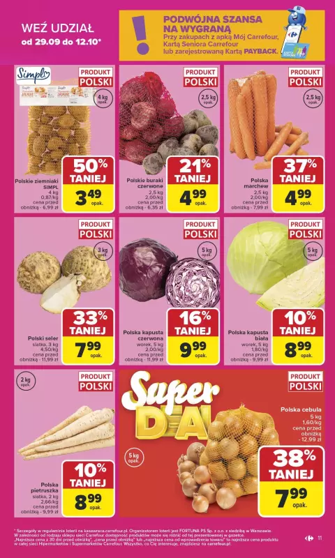 Carrefour - gazetka promocyjna Gazetka Carrefour od poniedziałku od poniedziałku 29.09 do soboty 04.10 - strona 11