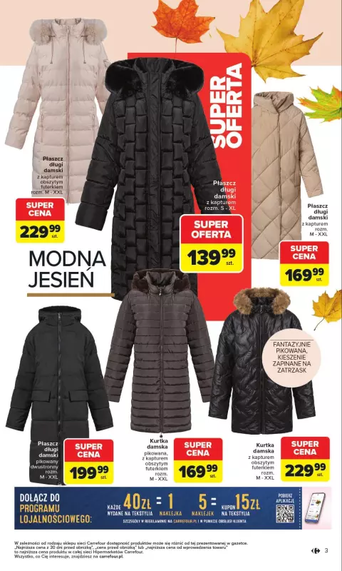 Carrefour - gazetka promocyjna Gazetka Jesień jest w modzie   - strona 3