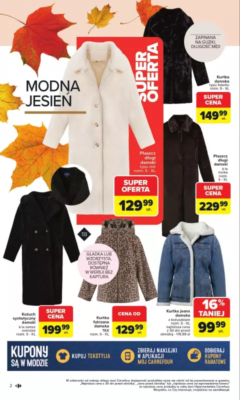 Carrefour - gazetka promocyjna Gazetka Jesień jest w modzie   - strona 2