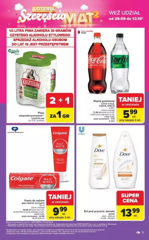 Carrefour - gazetka promocyjna Gazetka Weekend promek już od czwartku od czwartku 02.10 do soboty 04.10 - strona 5