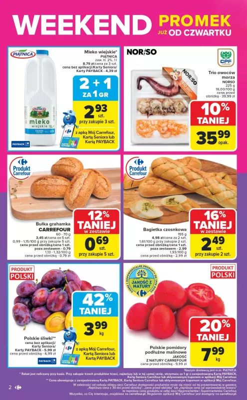 Carrefour - gazetka promocyjna Gazetka Weekend promek już od czwartku od czwartku 02.10 do soboty 04.10 - strona 2
