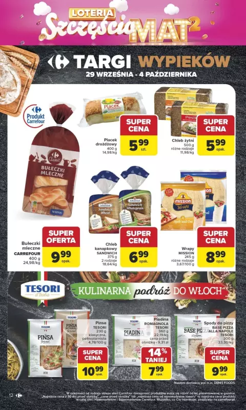 Carrefour - gazetka promocyjna Gazetka Carrefour od poniedziałku od poniedziałku 29.09 do soboty 04.10 - strona 12