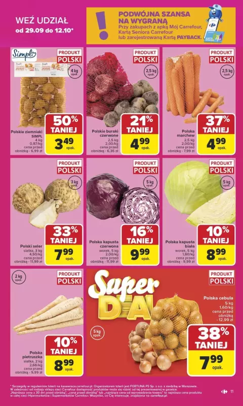 Carrefour - gazetka promocyjna Gazetka Carrefour od poniedziałku od poniedziałku 29.09 do soboty 04.10 - strona 11
