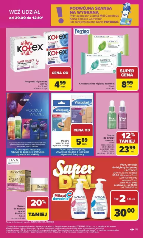 Carrefour - gazetka promocyjna Gazetka Carrefour od poniedziałku od poniedziałku 29.09 do soboty 04.10 - strona 50