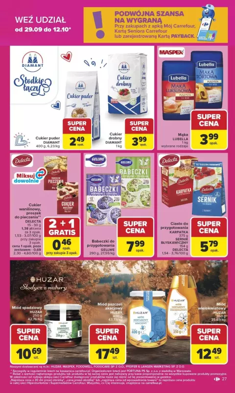 Carrefour - gazetka promocyjna Gazetka Carrefour od poniedziałku od poniedziałku 29.09 do soboty 04.10 - strona 27