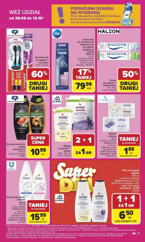 Carrefour - gazetka promocyjna Gazetka Carrefour od poniedziałku od poniedziałku 29.09 do soboty 04.10 - strona 48