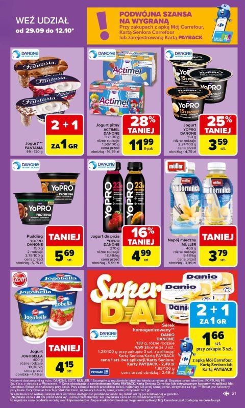 Carrefour - gazetka promocyjna Gazetka Carrefour od poniedziałku od poniedziałku 06.10 do soboty 11.10 - strona 21
