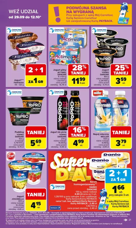 Carrefour - gazetka promocyjna Gazetka Carrefour od poniedziałku od poniedziałku 06.10 do soboty 11.10 - strona 21
