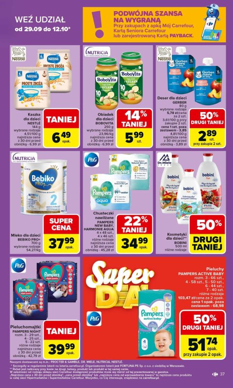 Carrefour - gazetka promocyjna Gazetka Carrefour od poniedziałku od poniedziałku 06.10 do soboty 11.10 - strona 37