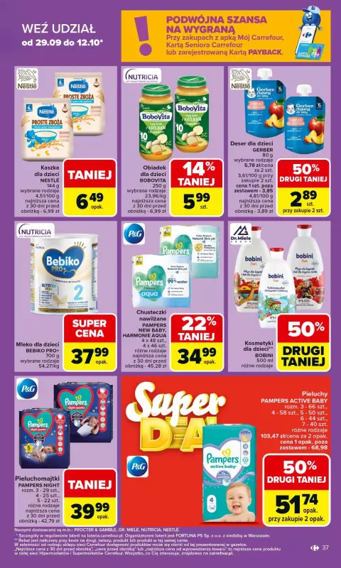 Carrefour - gazetka promocyjna Gazetka Carrefour od poniedziałku od poniedziałku 06.10 do soboty 11.10 - strona 37