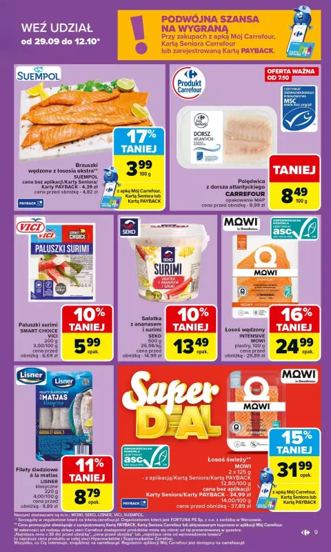 Carrefour - gazetka promocyjna Gazetka Carrefour od poniedziałku od poniedziałku 06.10 do soboty 11.10 - strona 9