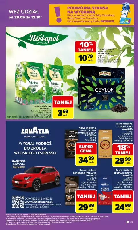 Carrefour - gazetka promocyjna Gazetka Carrefour od poniedziałku od poniedziałku 06.10 do soboty 11.10 - strona 25