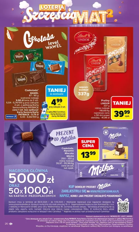 Carrefour - gazetka promocyjna Gazetka Carrefour od poniedziałku od poniedziałku 06.10 do soboty 11.10 - strona 26