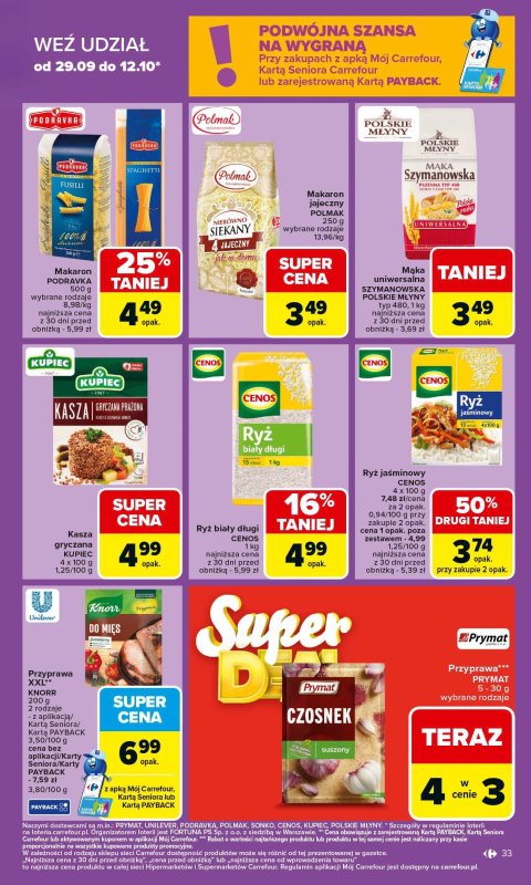 Carrefour - gazetka promocyjna Gazetka Carrefour od poniedziałku od poniedziałku 06.10 do soboty 11.10 - strona 33
