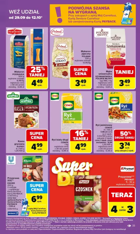 Carrefour - gazetka promocyjna Gazetka Carrefour od poniedziałku od poniedziałku 06.10 do soboty 11.10 - strona 33