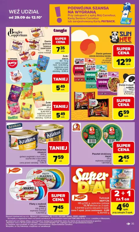 Carrefour - gazetka promocyjna Gazetka Carrefour od poniedziałku od poniedziałku 06.10 do soboty 11.10 - strona 35