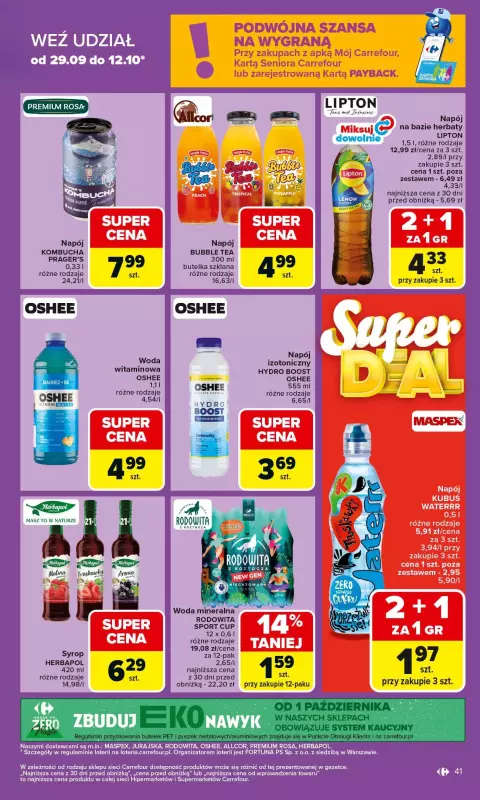 Carrefour - gazetka promocyjna Gazetka Carrefour od poniedziałku od poniedziałku 06.10 do soboty 11.10 - strona 41