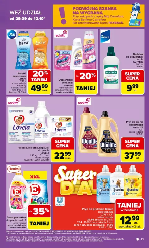Carrefour - gazetka promocyjna Gazetka Carrefour od poniedziałku od poniedziałku 06.10 do soboty 11.10 - strona 49