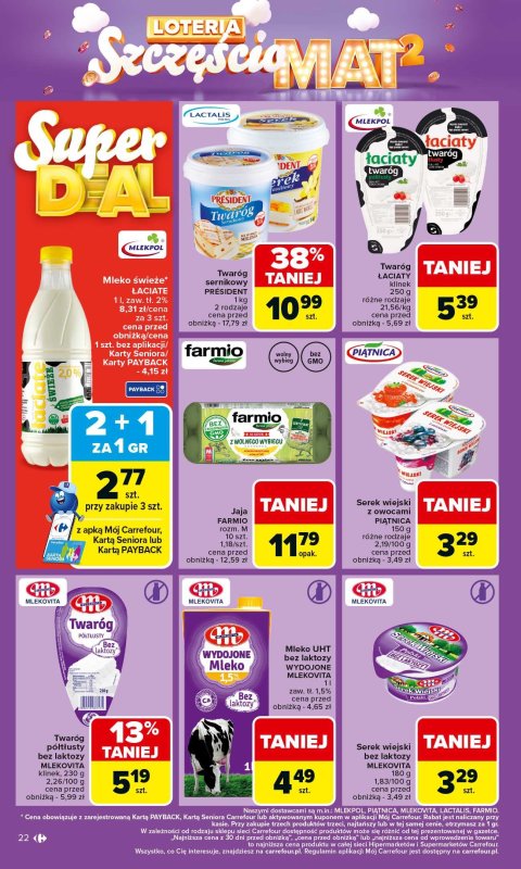 Carrefour - gazetka promocyjna Gazetka Carrefour od poniedziałku od poniedziałku 06.10 do soboty 11.10 - strona 22