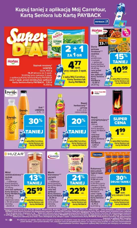 Carrefour - gazetka promocyjna Gazetka Carrefour od poniedziałku od poniedziałku 06.10 do soboty 11.10 - strona 14