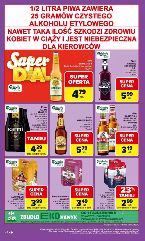 Carrefour - gazetka promocyjna Gazetka Carrefour od poniedziałku od poniedziałku 06.10 do soboty 11.10 - strona 42