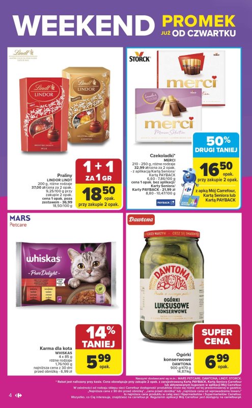 Carrefour - gazetka promocyjna Gazetka Weekend promek już od czwartku od czwartku 09.10 do soboty 11.10 - strona 4