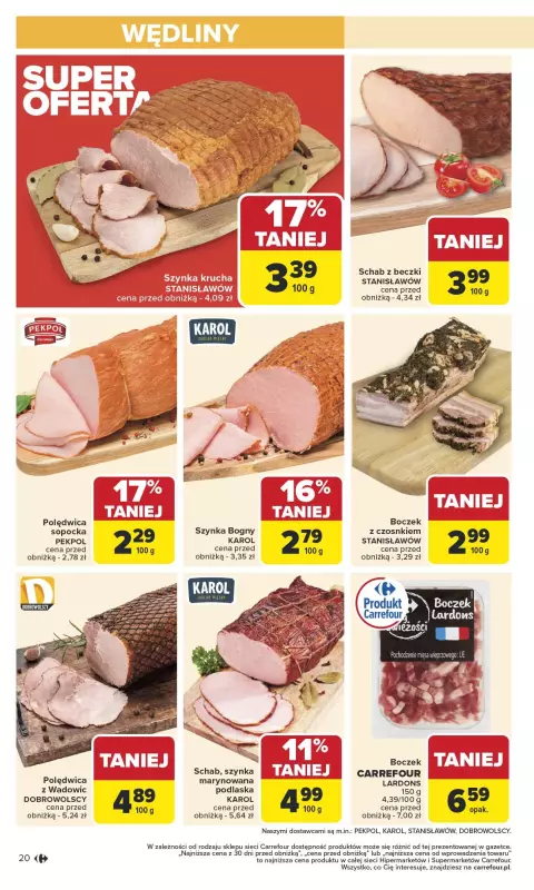 Carrefour - gazetka promocyjna Gazetka Carrefour od poniedziałku od poniedziałku 13.10 do soboty 18.10 - strona 20
