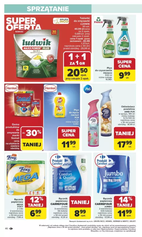 Carrefour - gazetka promocyjna Gazetka Carrefour od poniedziałku od poniedziałku 13.10 do soboty 18.10 - strona 46