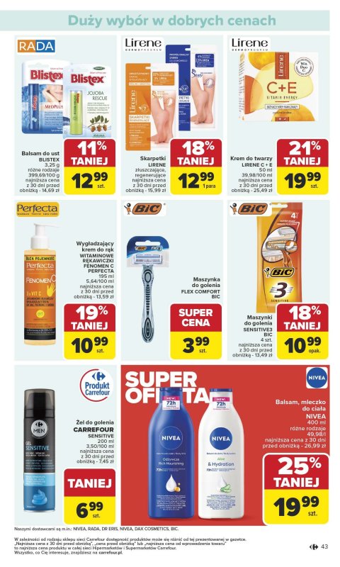 Carrefour - gazetka promocyjna Gazetka Carrefour od poniedziałku od poniedziałku 13.10 do soboty 18.10 - strona 43