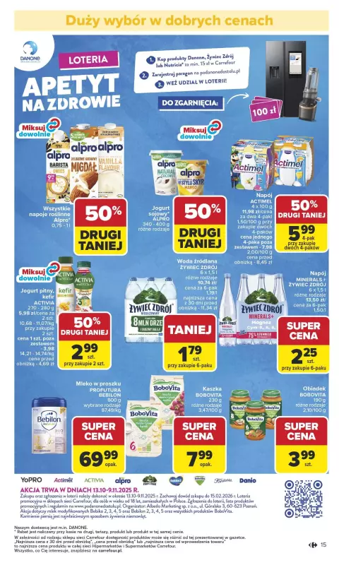 Carrefour - gazetka promocyjna Gazetka Carrefour od poniedziałku od poniedziałku 13.10 do soboty 18.10 - strona 15