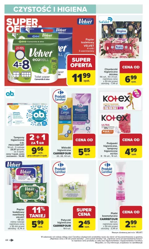 Carrefour - gazetka promocyjna Gazetka Carrefour od poniedziałku od poniedziałku 13.10 do soboty 18.10 - strona 44