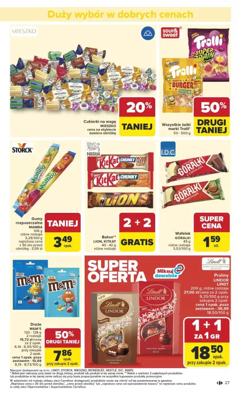 Carrefour - gazetka promocyjna Gazetka Carrefour od poniedziałku od poniedziałku 13.10 do soboty 18.10 - strona 27