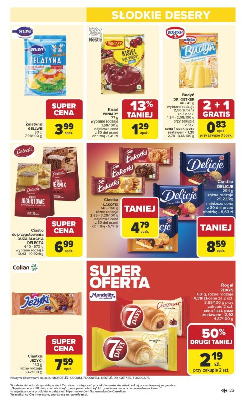 Carrefour - gazetka promocyjna Gazetka Carrefour od poniedziałku od poniedziałku 13.10 do soboty 18.10 - strona 23