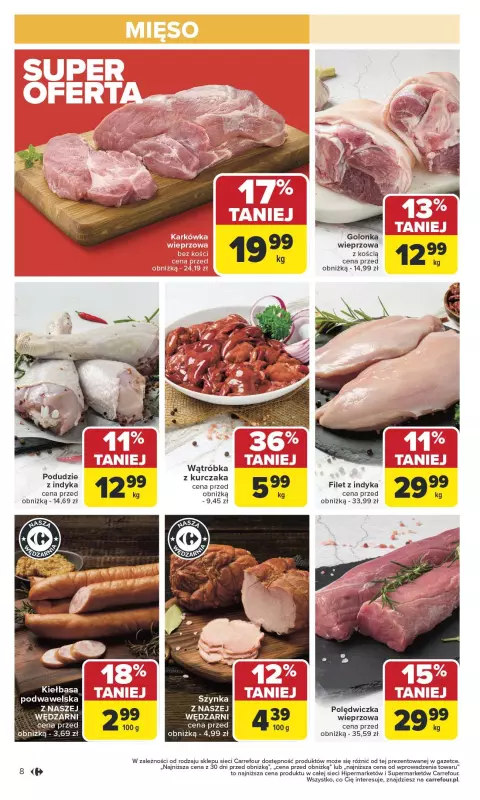 Carrefour - gazetka promocyjna Gazetka Carrefour od poniedziałku od poniedziałku 13.10 do soboty 18.10 - strona 8