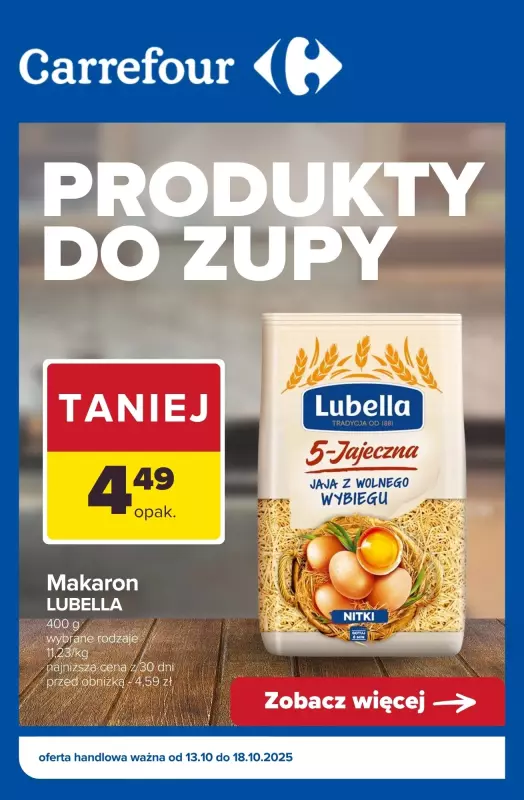 Carrefour - gazetka promocyjna Produkty do ZUPY  
