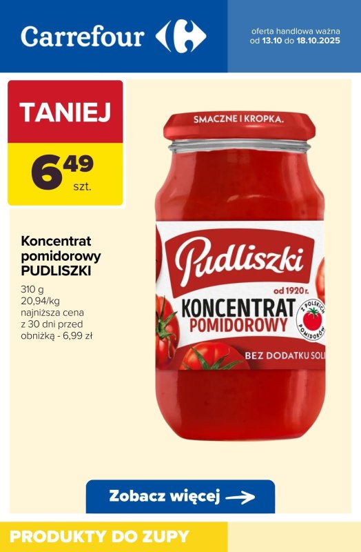 Carrefour - gazetka promocyjna Produkty do ZUPY od wtorku 14.10 do soboty 18.10 - strona 4