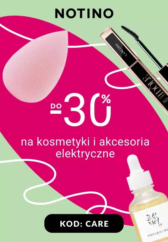 NOTINO - gazetka promocyjna Do -30% na kosmetyki i akcesoria elektryczne od wtorku 26.09 do niedzieli 01.10