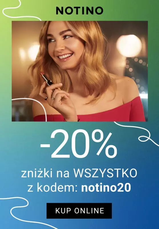 NOTINO - gazetka promocyjna -20% zniżki na wszystko z kodem od środy 11.09 do niedzieli 15.09