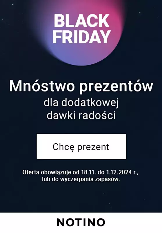 NOTINO - gazetka promocyjna Prezenty dla Ciebie przy zakupach od czwartku 28.11 do niedzieli 01.12