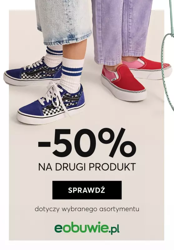 eobuwie.pl - gazetka promocyjna -50% na DRUGI PRODUKT - Back to School od wtorku 06.08 do wtorku 13.08