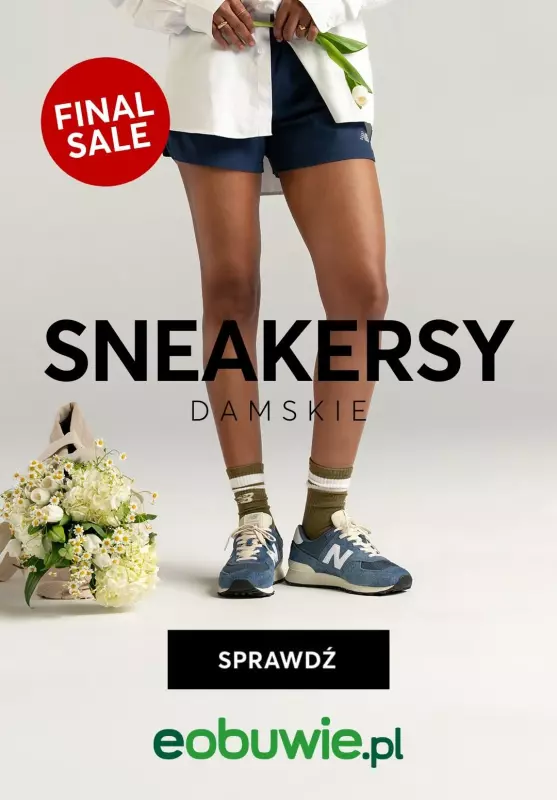 eobuwie.pl - gazetka promocyjna SNEAKERSY damskie W SUPERCENACH! od poniedziałku 19.08 do niedzieli 25.08