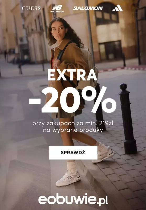 eobuwie.pl - gazetka promocyjna -20% przy zakupach za min. 219 zł od środy 11.09 do środy 18.09